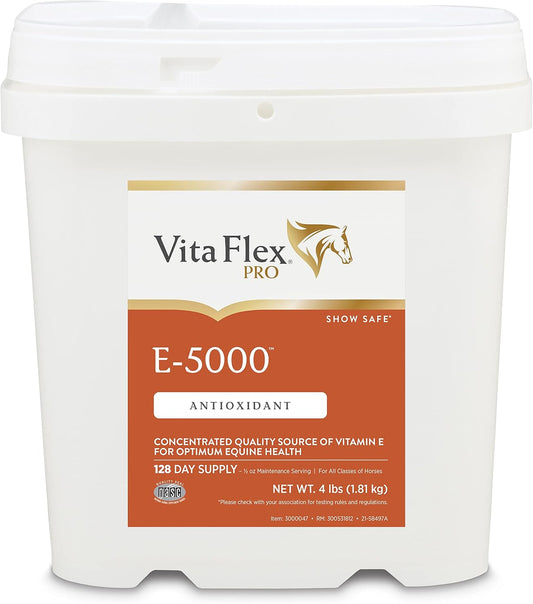 Premium Quality Vita Flex Pro E-5000 Horse Vitamin E Supplement, 4 lbs., 128-Day Supply