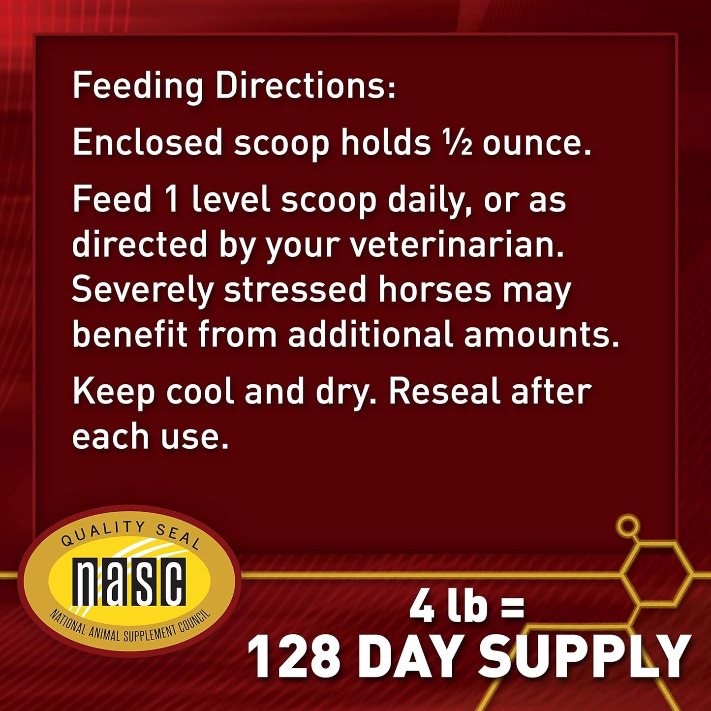 Premium Quality Vita Flex Pro E-5000 Horse Vitamin E Supplement, 4 lbs., 128-Day Supply