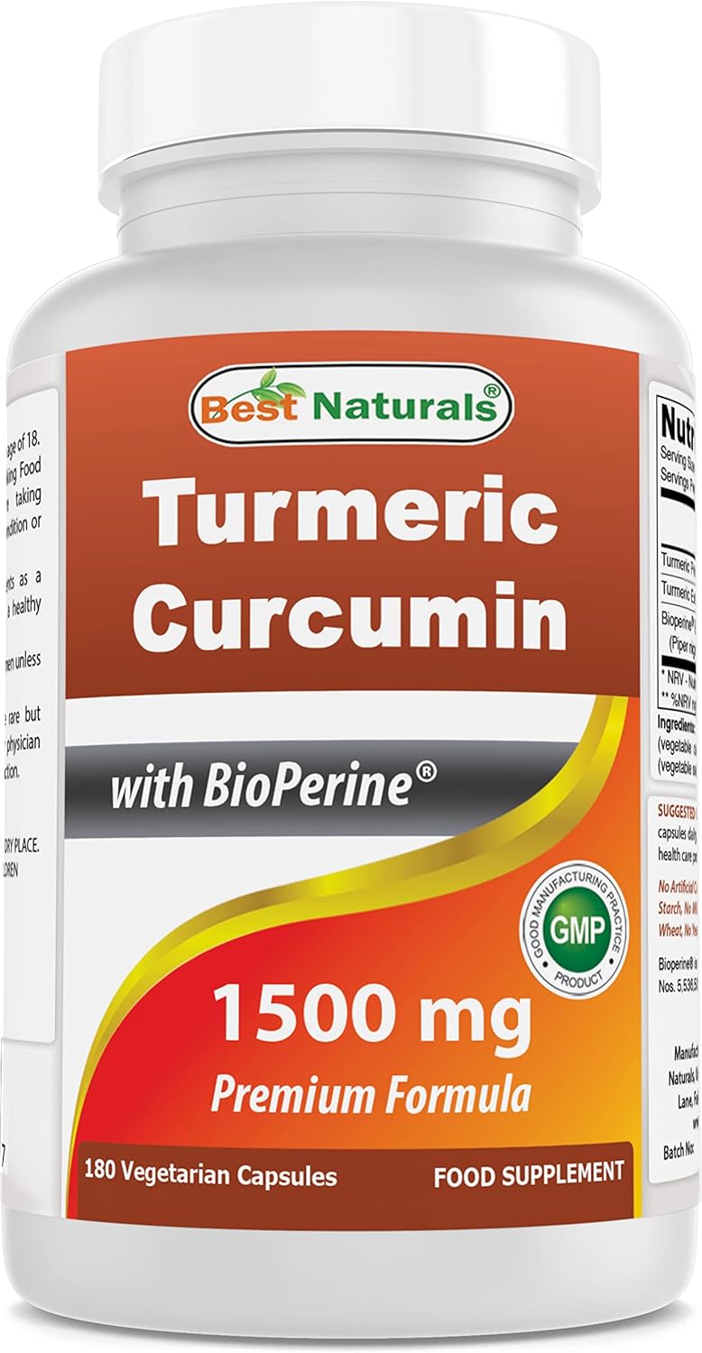 Premium Red Yeast Rice with CoQ10, Turmeric Curcumin & Bioperine - 1500mg/Serving for Heart Health & Antioxidant Support