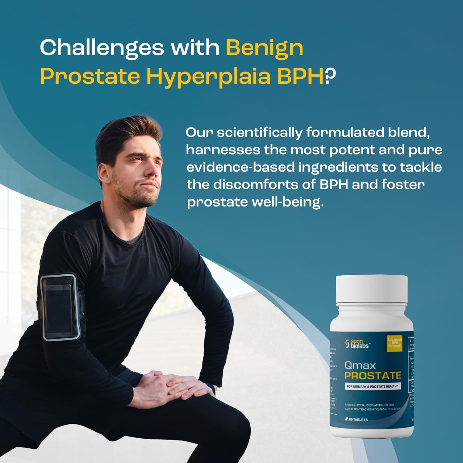 Premium Saw Palmetto Supplement for Men's Prostate Health - Doctor Formulated Qmax Prostate Support for BPH and Urinary Flow