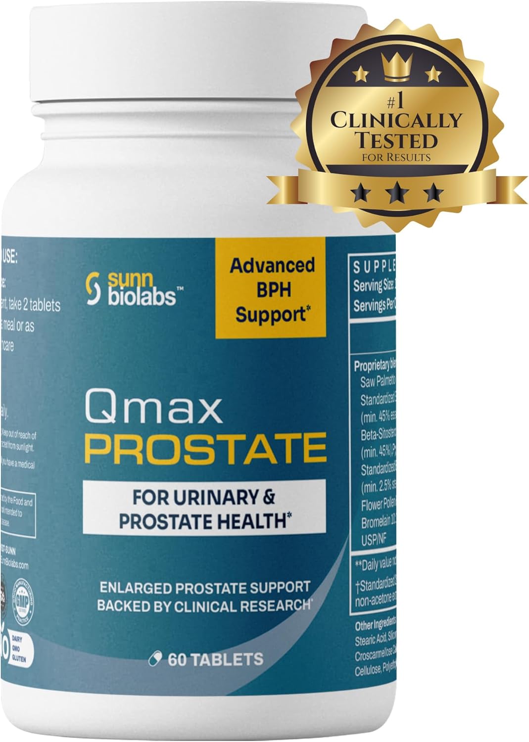 Premium Saw Palmetto Supplement for Men's Prostate Health - Doctor Formulated Qmax Prostate Support for BPH and Urinary Flow