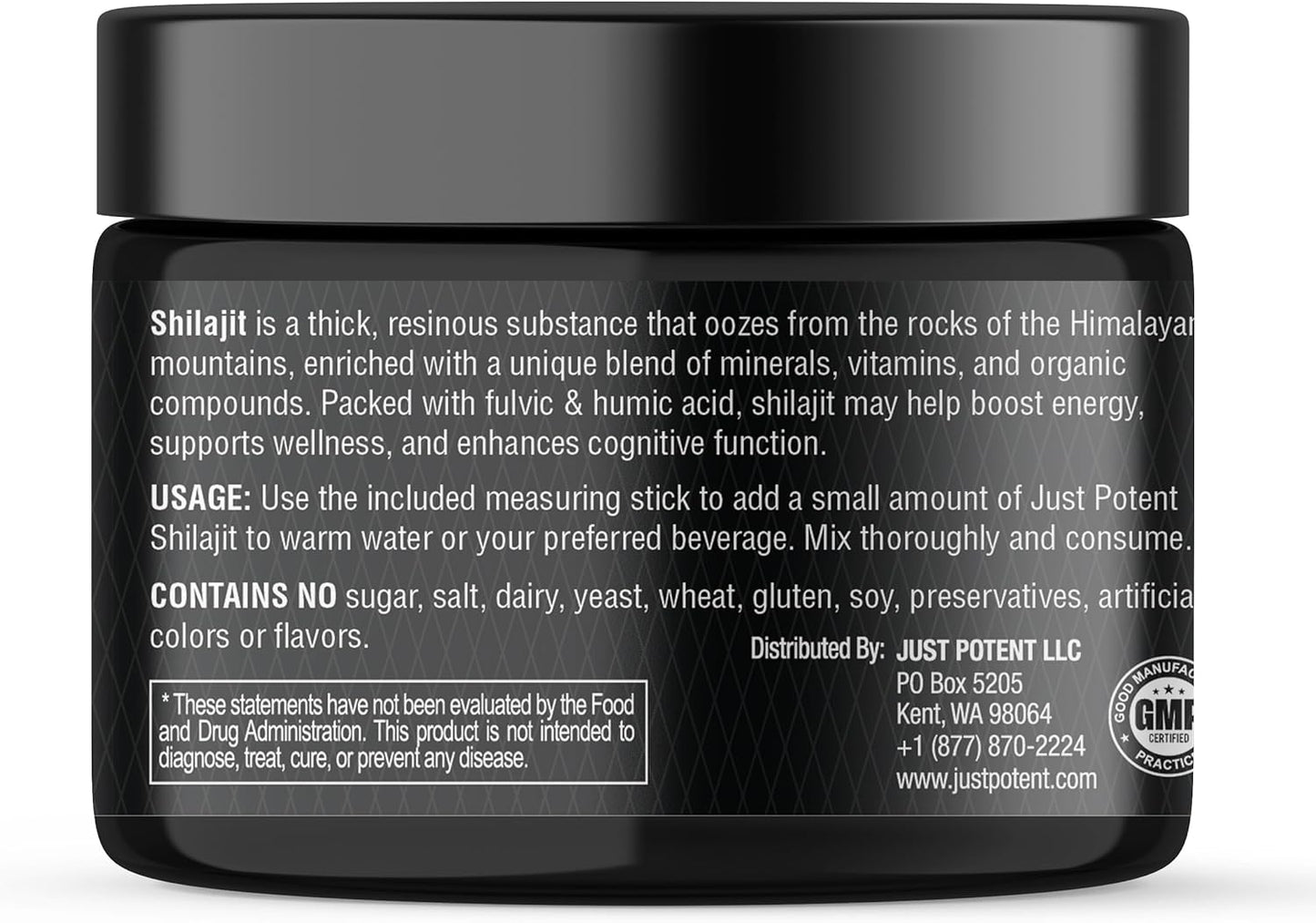 Premium Shilajit Resin Supplement with 100+ Trace Minerals - 600mg Per Serving, Fulvic & Humic Acids for Brain Health, Antioxidant, Energy, Overall Wellness - 50 Servings
