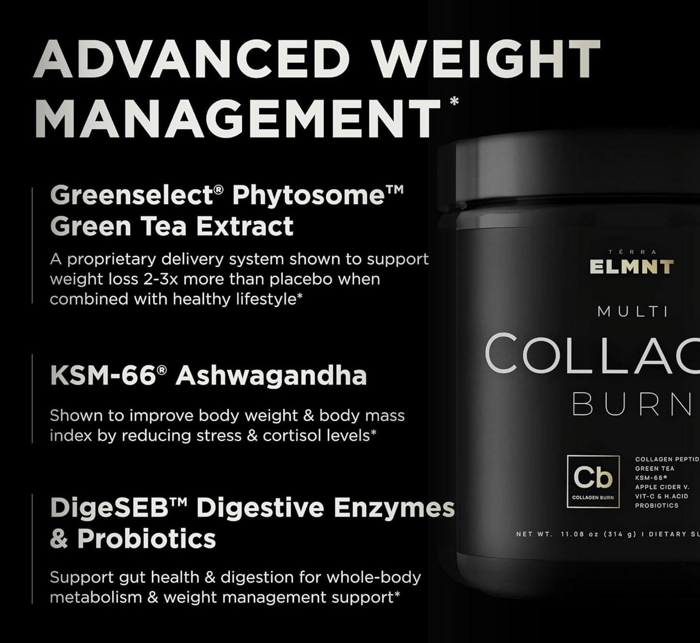 Premium Super Collagen Powder for Women with Probiotics, Hyaluronic Acid, ACV, KSM-66, Biotin - Multi Collagen Peptides Protein Supplement for Weight Loss and Beauty (Unflavored)