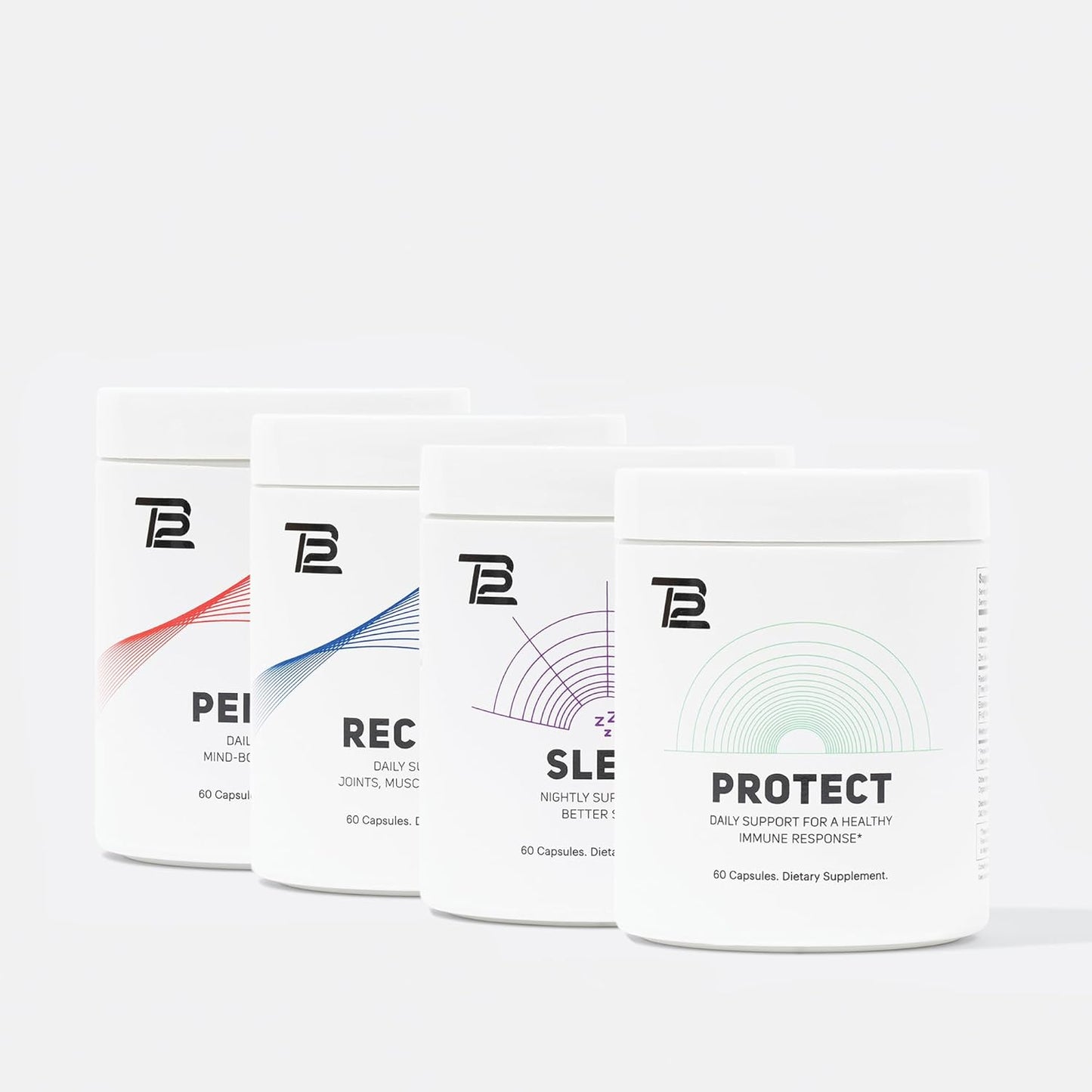 Premium Supplement Bundle for Optimal Performance and Recovery - Includes Sleep, Perform, Recover, and Protect by TB12