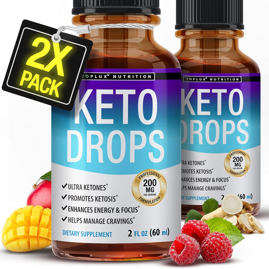 Premium Toplux Keto Diet Drops for Men & Women - Advanced Ketogenic Supplement with Garcinia Cambogia for Better Absorption and Support of Ketosis