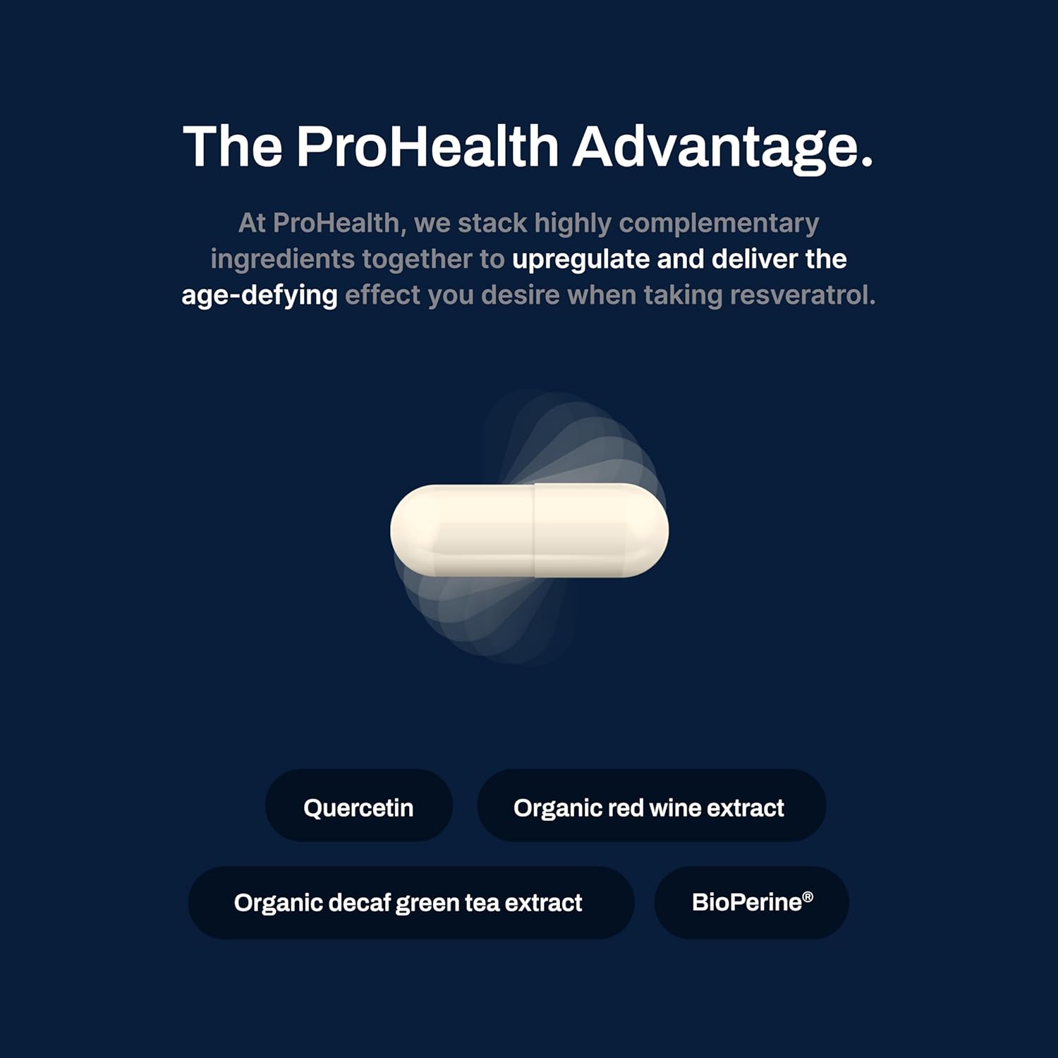 Premium Trans-Resveratrol Capsules with Quercetin, Red Wine & Green Tea Extract - 1000mg - Supports Cellular Health, Memory, Healthy Aging - 60 Capsules