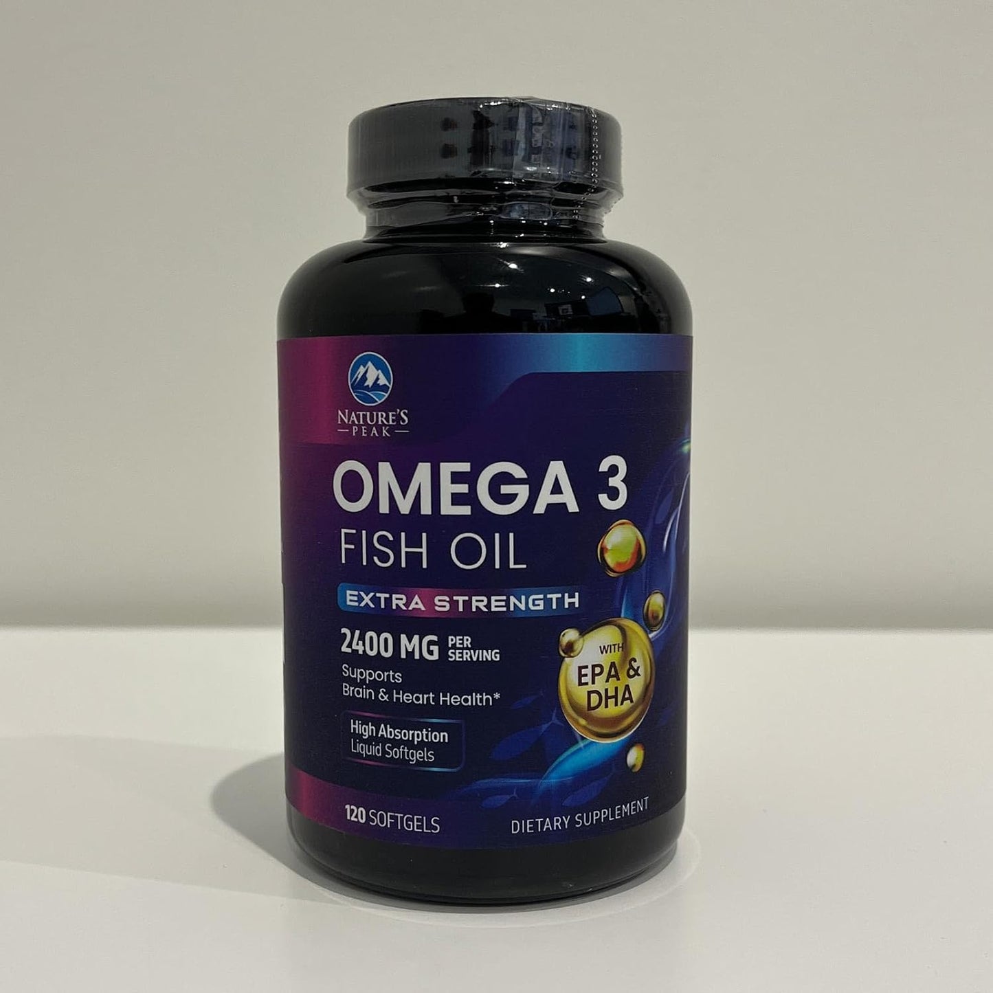 Premium Triple Strength Omega-3 Fish Oil Supplement - 2400 mg, Sustainably Sourced EPA & DHA for Brain & Heart Support - 120 Softgels