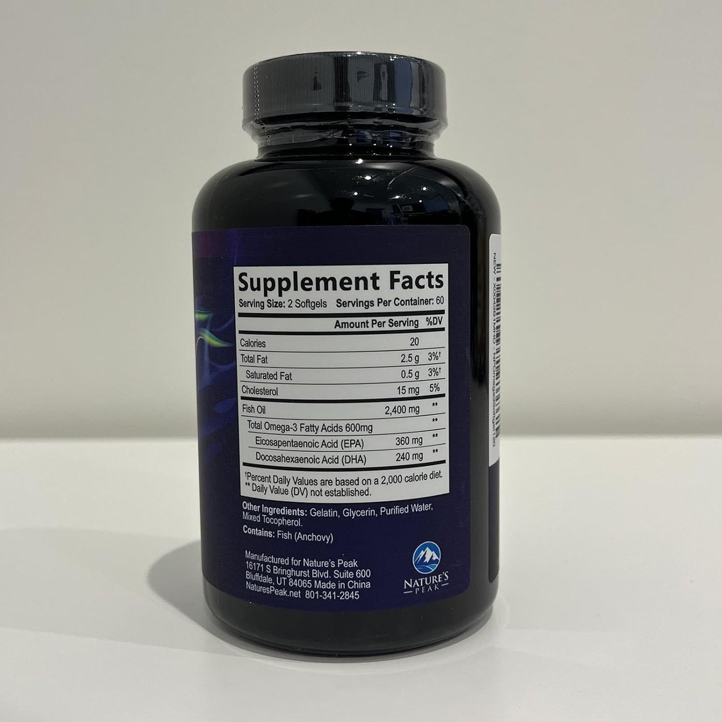 Premium Triple Strength Omega-3 Fish Oil Supplement - 2400 mg, Sustainably Sourced EPA & DHA for Brain & Heart Support - 120 Softgels
