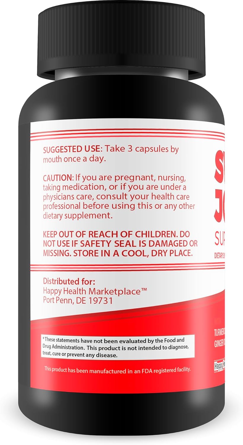Premium Turmeric Joint Support Supplement for Women & Men – Natural Relief for Knee Joints – Happy Health Marketplace Joint Pills