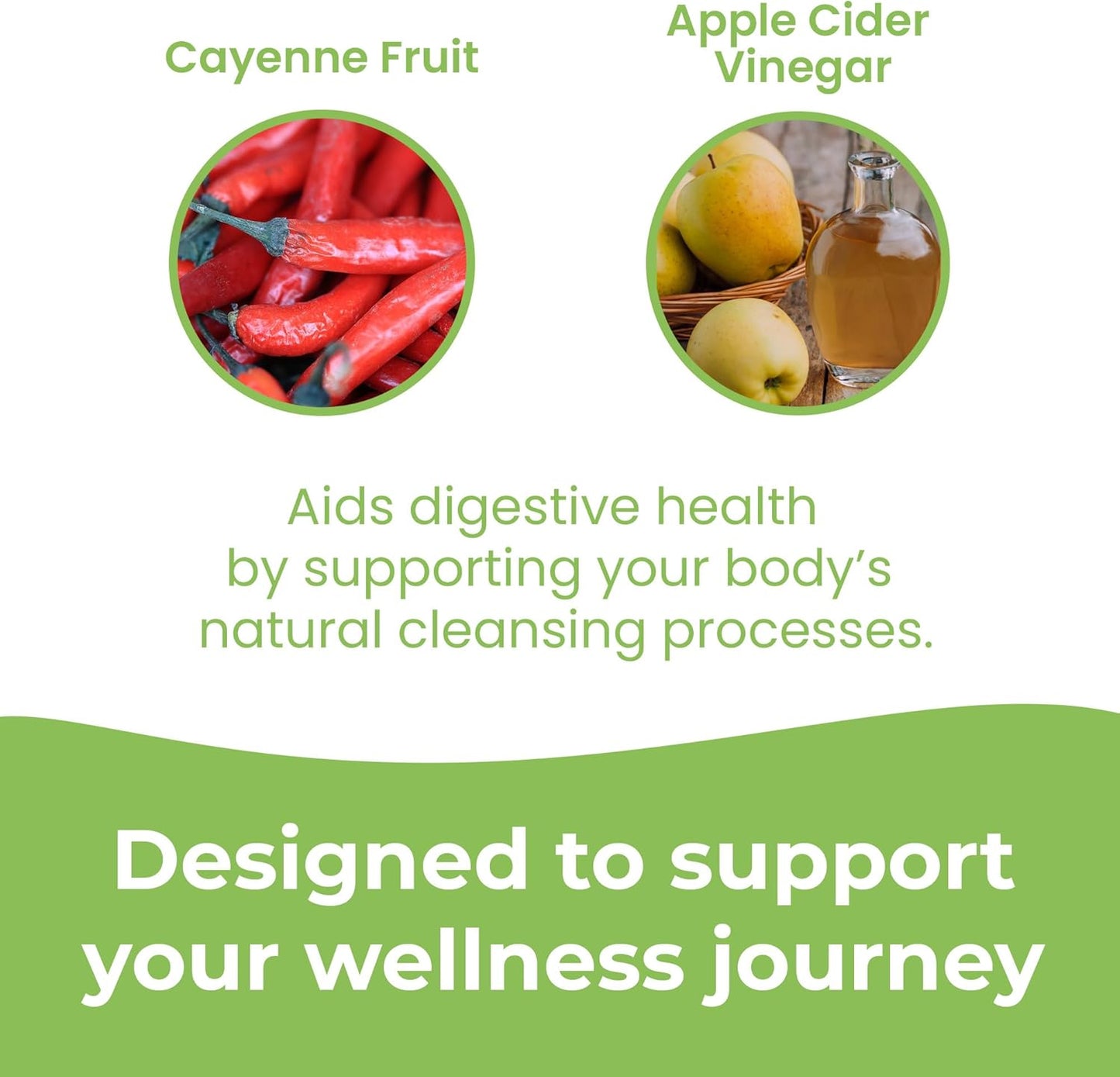 Premium USA-Made Apple Cider Vinegar Capsules - 1950mg, 90 Count - Vegan, Gluten-Free, All-Natural with Cayenne - No Fillers