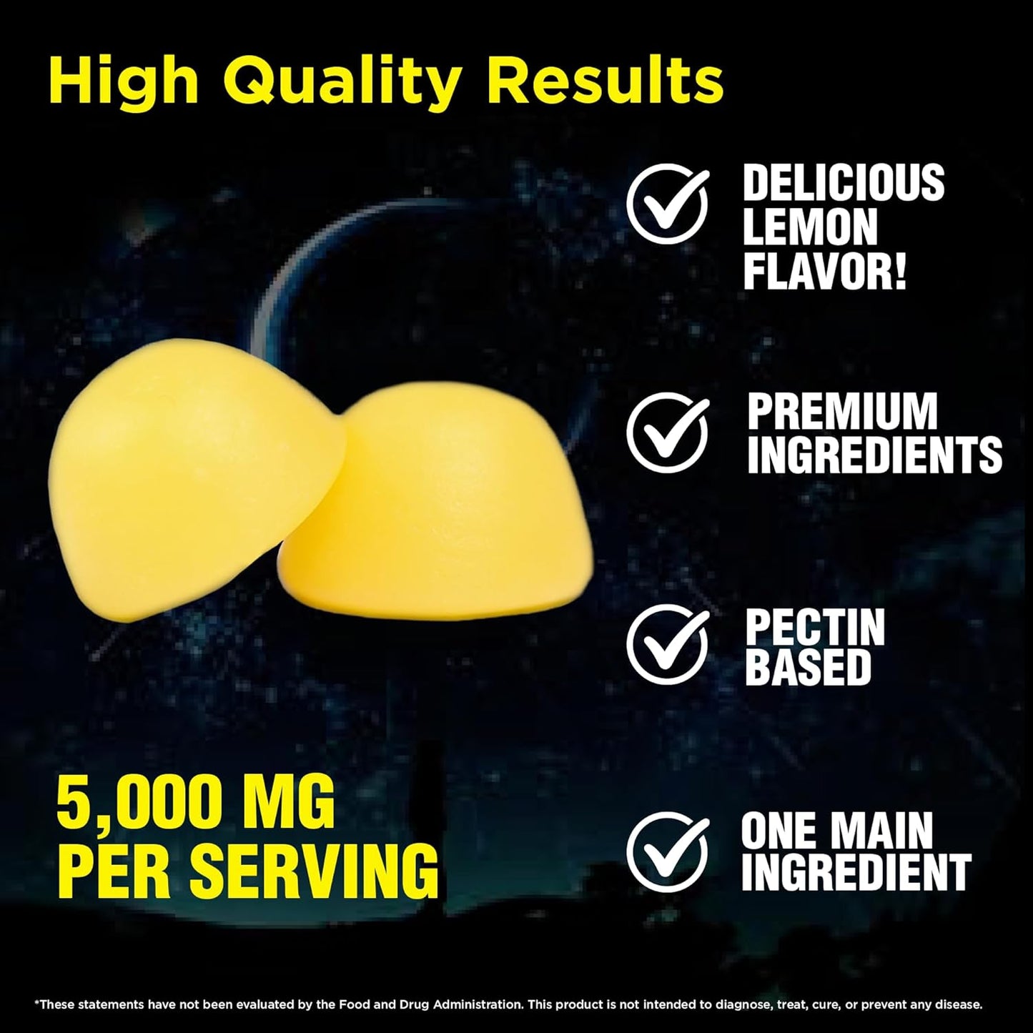 Premium USA-Made Creatine Monohydrate Gummies for Muscle Recovery, Strength, and Endurance - Lemon Flavor with Maximum Absorption