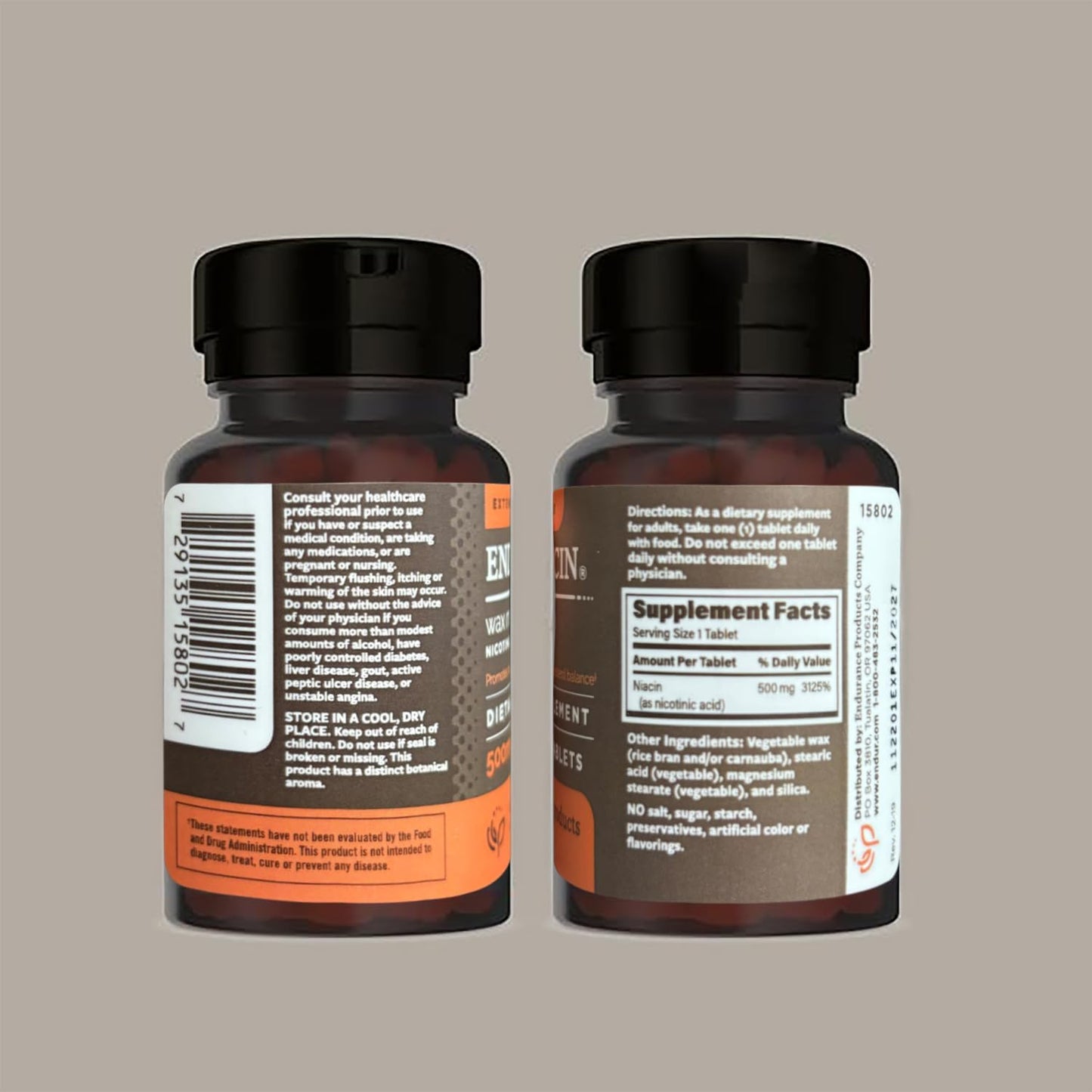 Premium USA-Made Niacin Supplement, 500mg Extended Release for Optimal Absorption, Low-Flush Vitamin B3 - 200 Tablets