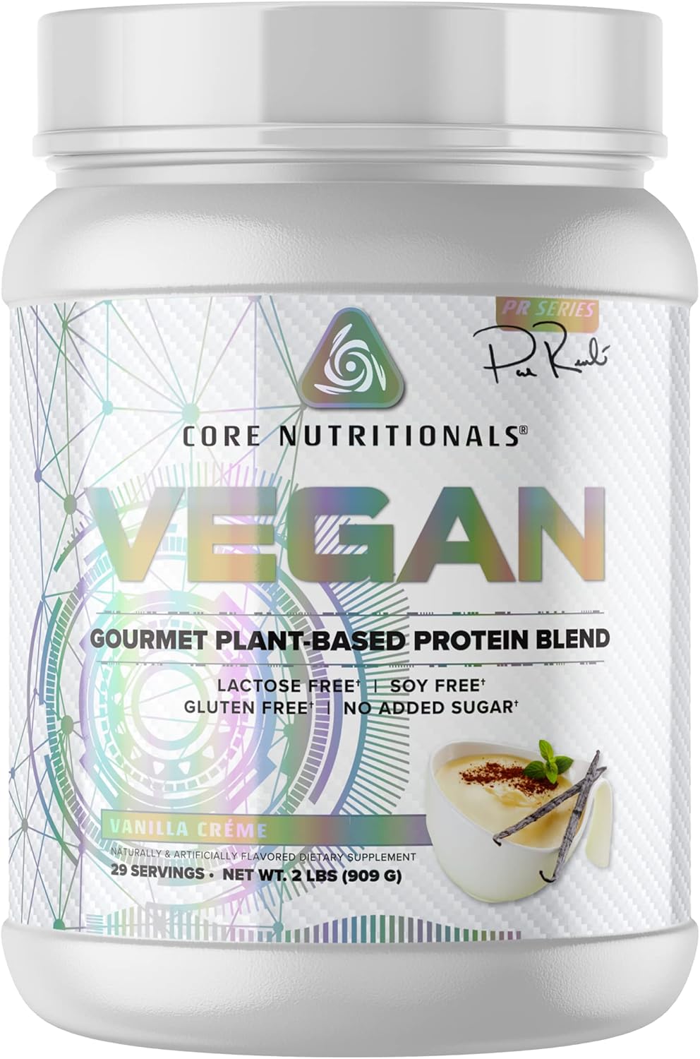 Premium Vanilla Creme Vegan Protein with 21g Pea Protein - Dairy, Soy, and Gluten-Free