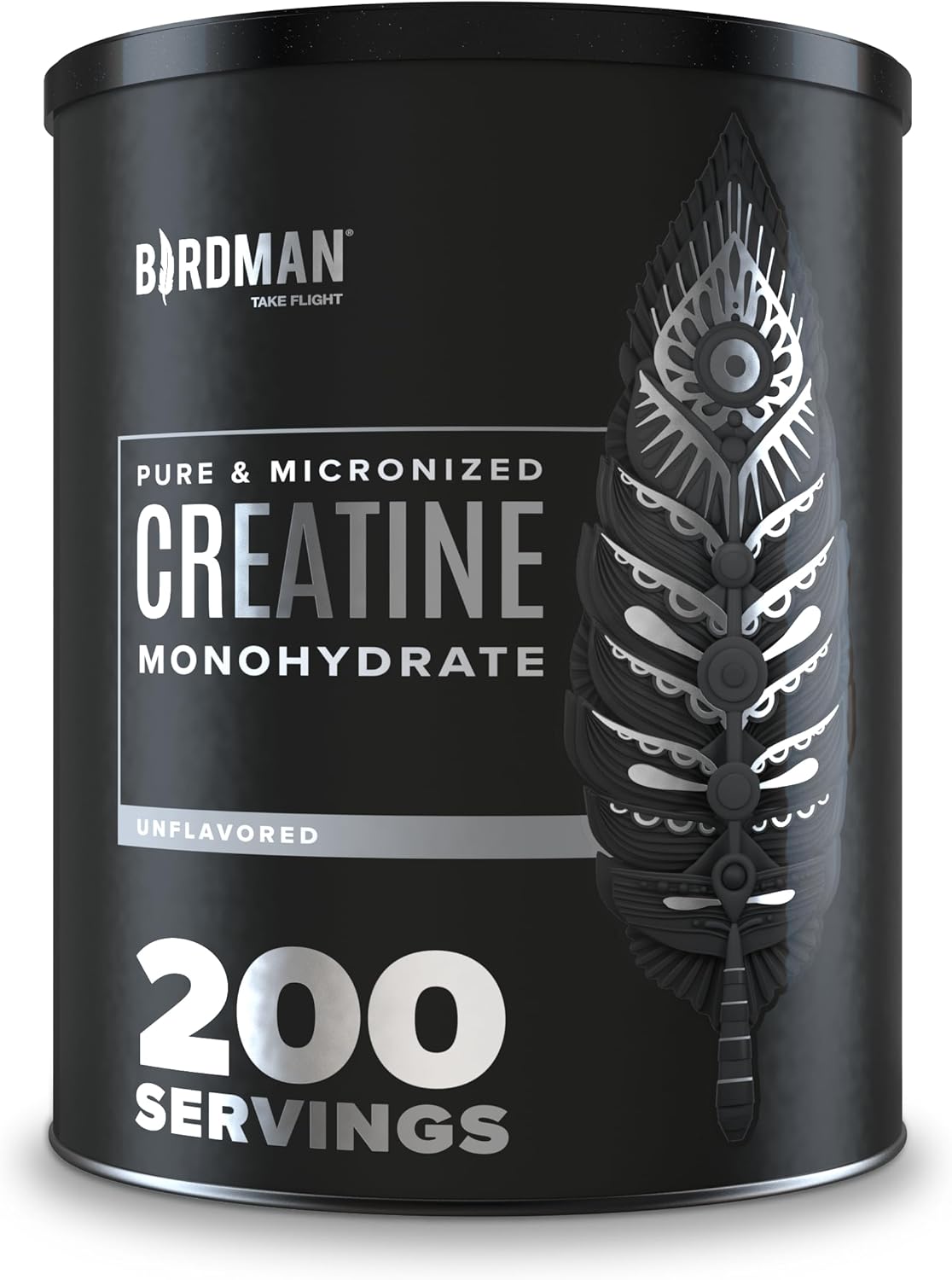 Premium Vegan Micronized Creatine Monohydrate Powder for Muscle Recovery Pre and Post Workout - Caffeine-Free, Gluten-Free, and Sugar-Free - 200 Servings (5g Each) - 2.2lb Jar