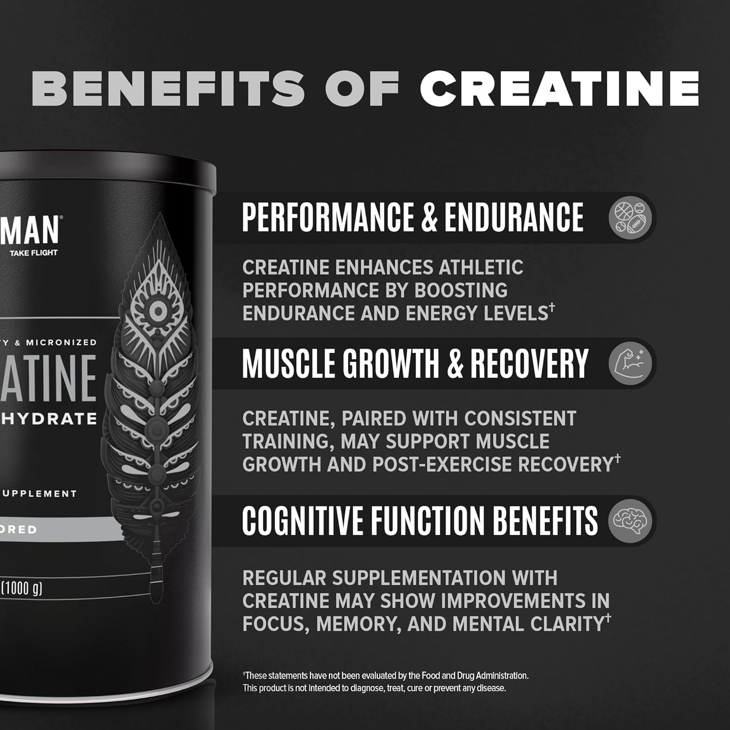 Premium Vegan Micronized Creatine Monohydrate Powder for Muscle Recovery Pre and Post Workout - Caffeine-Free, Gluten-Free, and Sugar-Free - 200 Servings (5g Each) - 2.2lb Jar