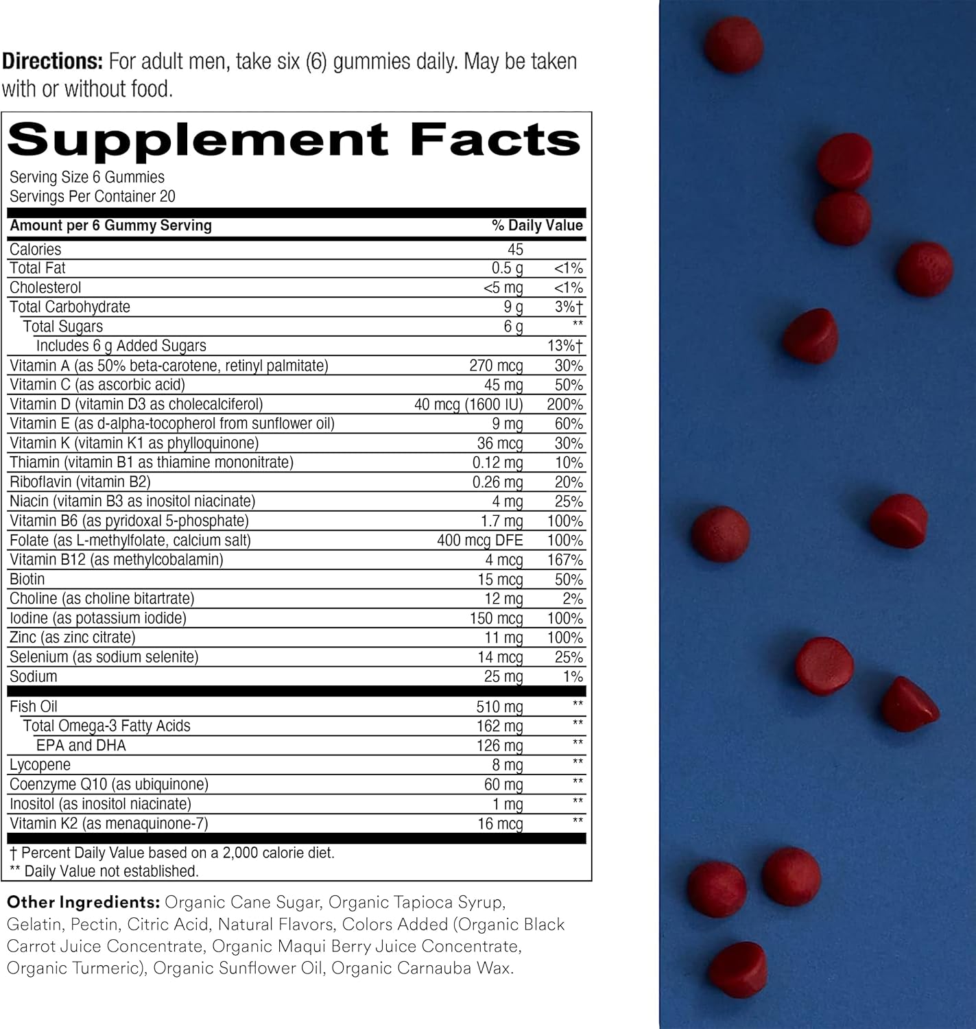 Prenatal and Men's Multivitamin Gummies Bundle with Omega 3 Fish Oil, Biotin, Methylfolate, and More for Immune Support - 30 Day Supply