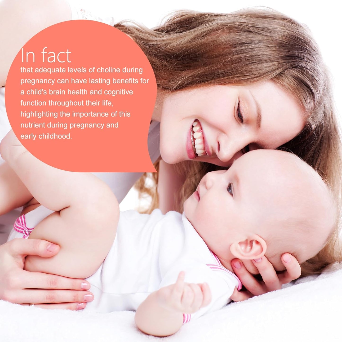 Prenatal Choline Supplement with Inositol, B1, B6 - Supports Brain Development in Utero & Early Life - 30 Day Supply