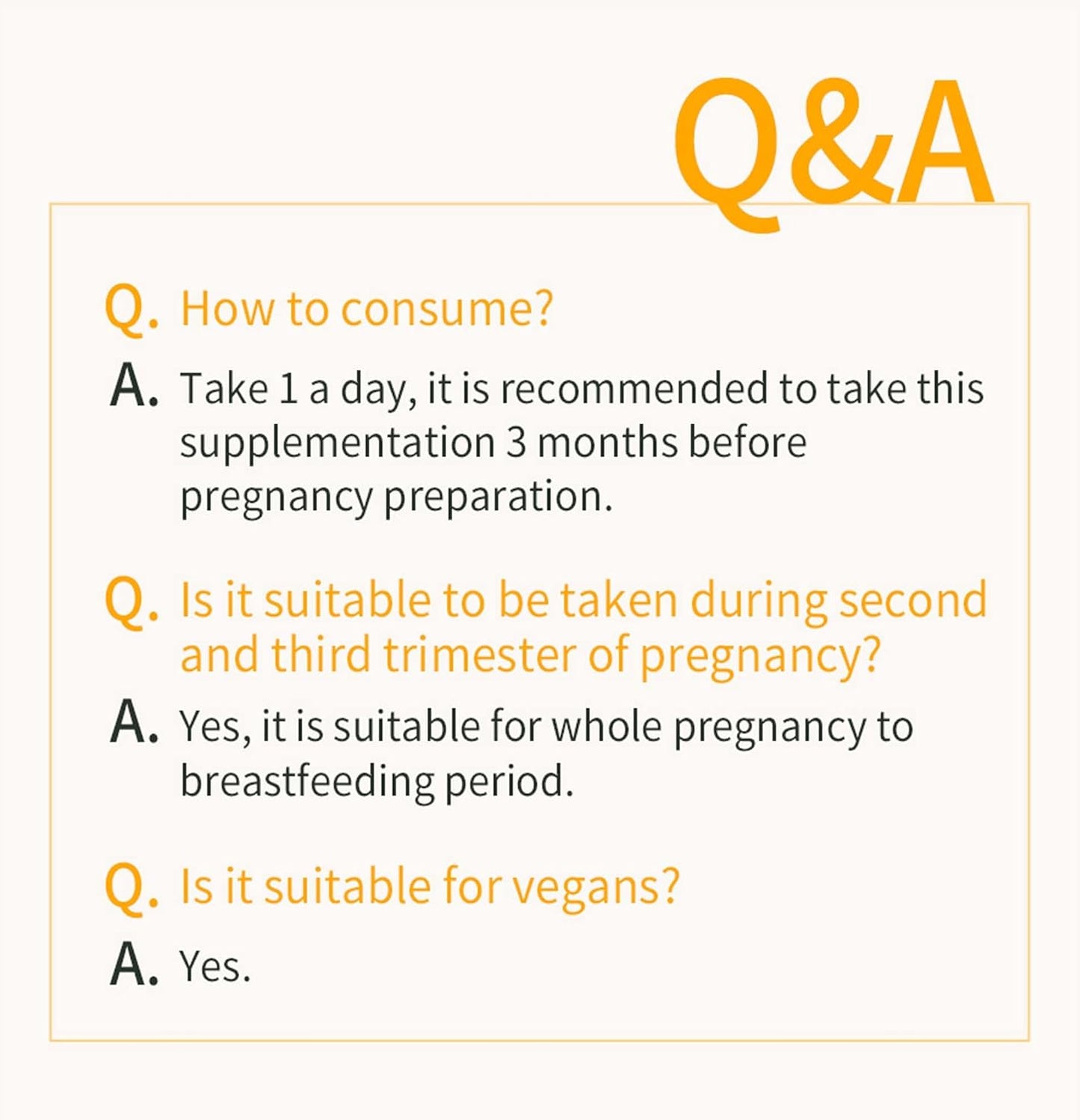 Prenatal Folic Acid Tablets for Healthy Baby Nervous System & Development, Essential Pregnancy Vitamins, 90 Count
