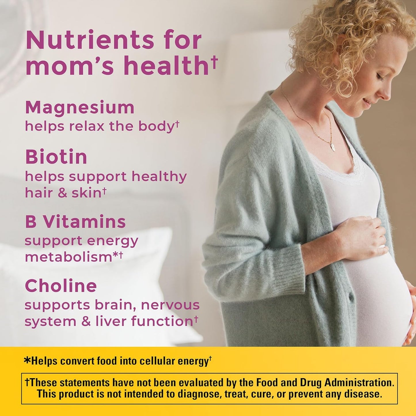 Prenatal Gummies with DHA & Folic Acid for Daily Nutrition, 60 Gummies, 30 Day Supply