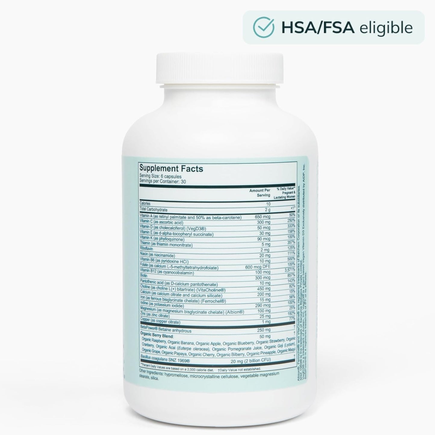 Prenatal Multivitamin with Essential Nutrients for Pregnancy