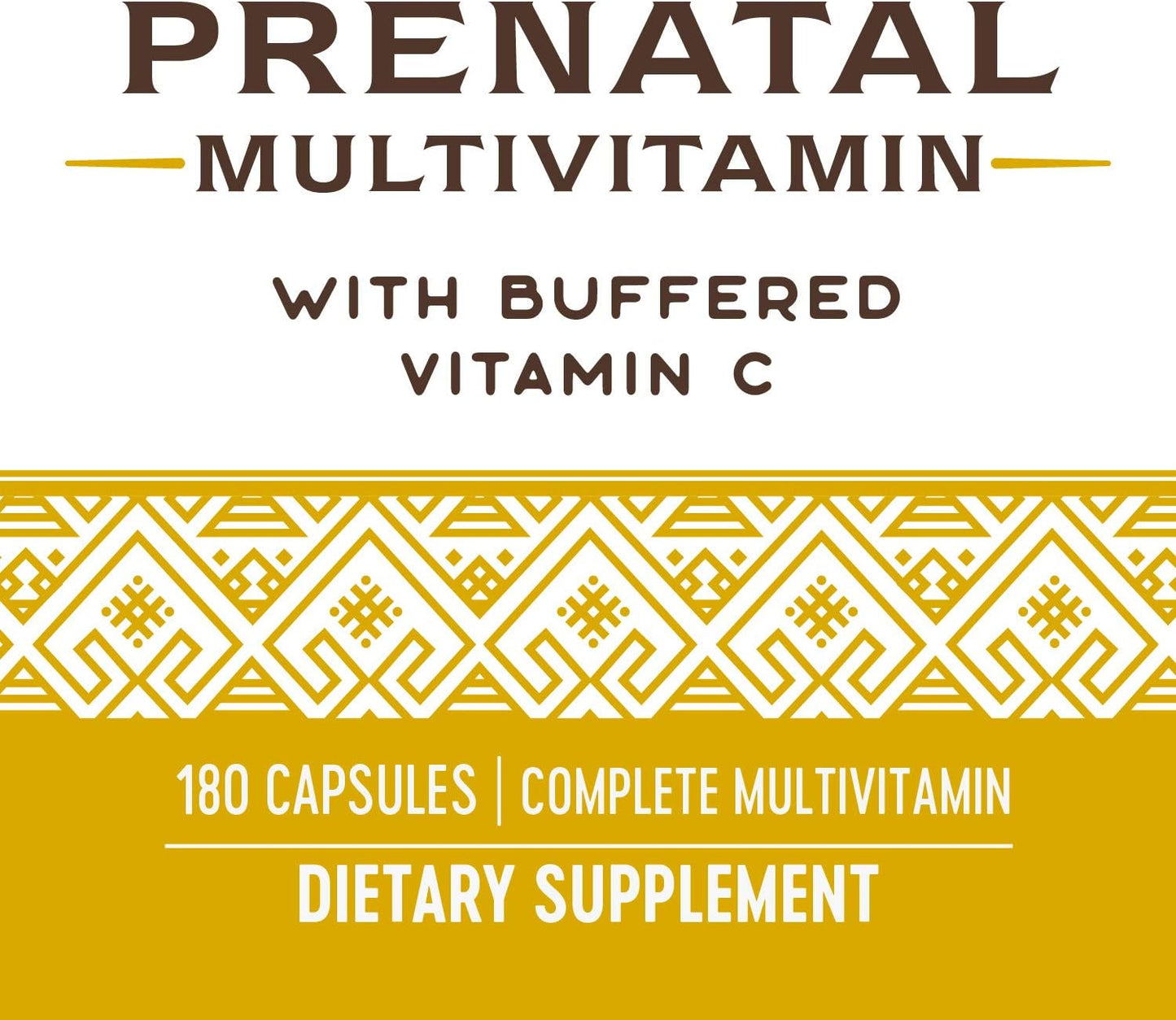 Prenatal Multivitamin with Folate for Healthy Brain and Spinal Development, 180 Capsules by Nature's Way