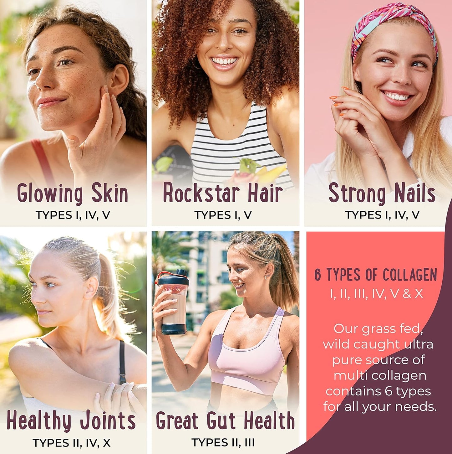 Prenatal Probiotics & Collagen Bundle for Women | Pregnancy Probiotic with 25 Billion CFU & 12 Strains | 16oz Unflavored Multi Collagen Protein Powder with 6 Types