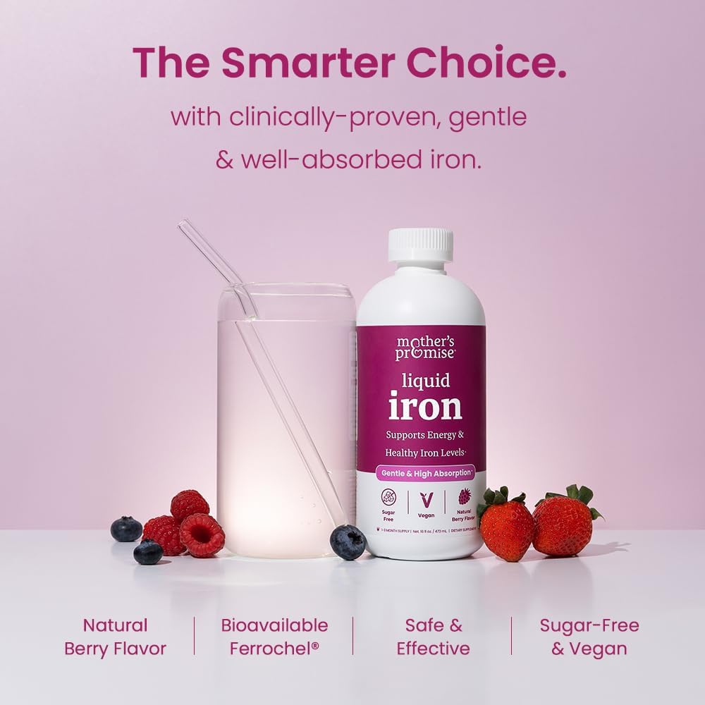 Prenatal Probiotics & Liquid Iron Bundle for Expecting Mothers