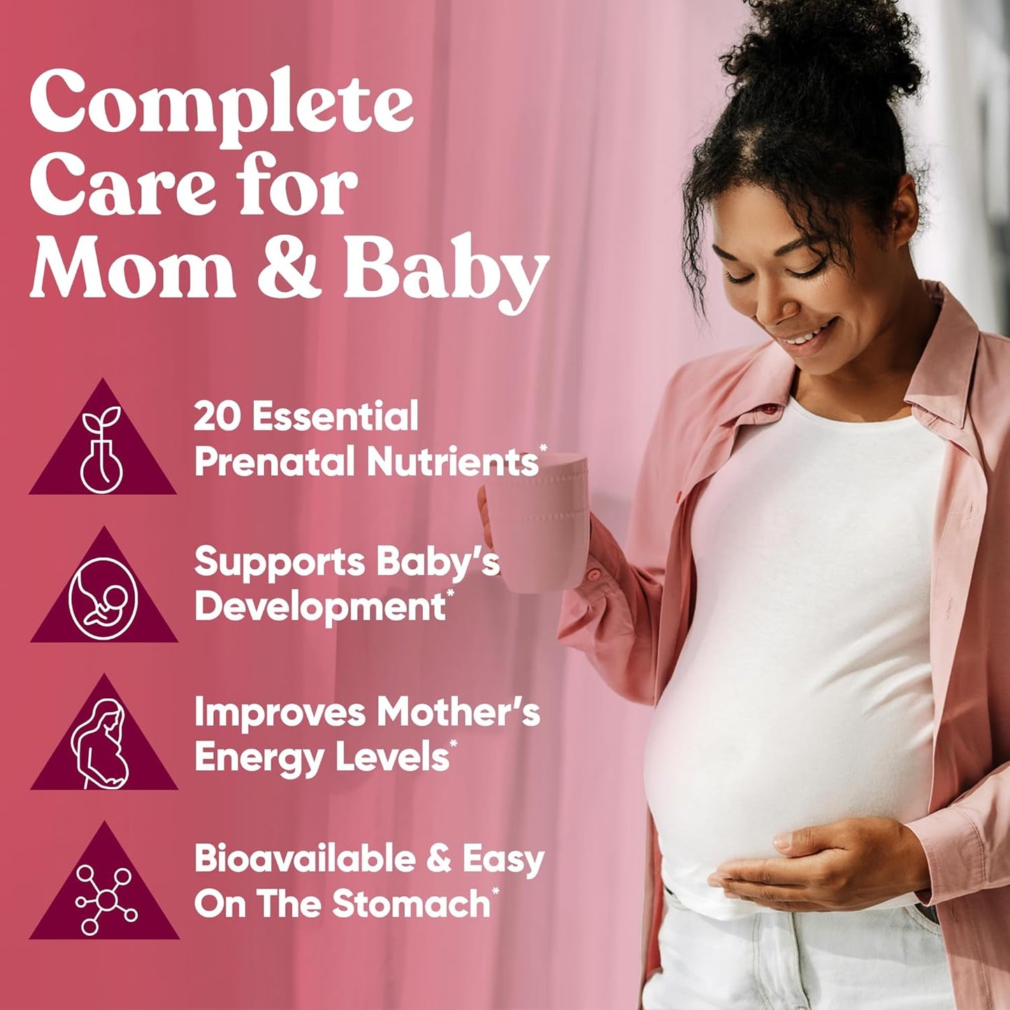 Prenatal Vitamins 3-Pack Bundle with 20-in-1 Nutrients for Healthy Pregnancy - Folic Acid & Vegan DHA for Baby's Growth - 180 Capsules
