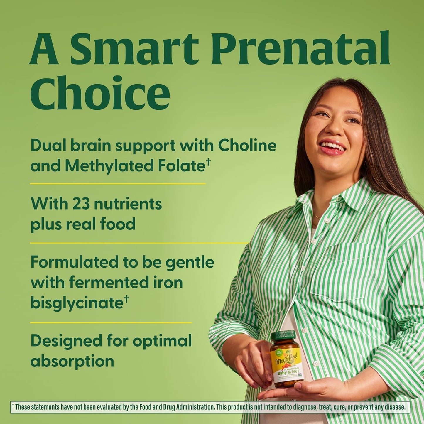 Prenatal Vitamins for Women with Folate, Choline, Iron, and More - 60 Tabs