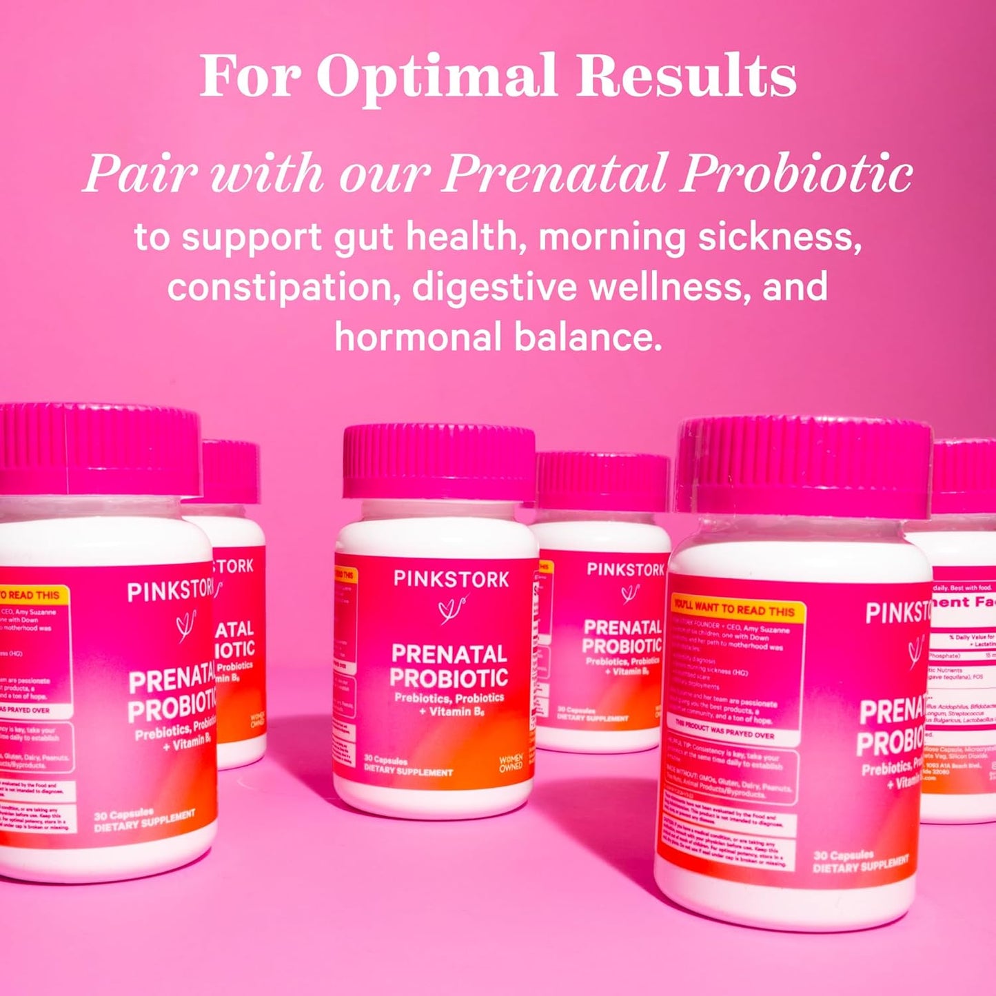 Prenatal Vitamins with DHA, Folate, and Iron for Fetal Development - 3 Month Supply, Pregnancy Essentials - 180 Capsules