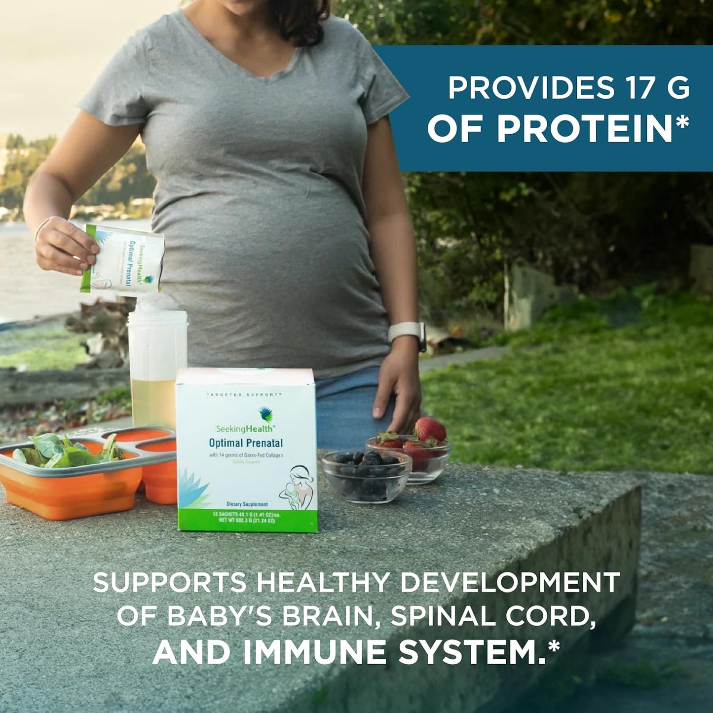 Prenatal Women's Multivitamin with Collagen for Fertility & Pregnancy Support (15 Servings)
