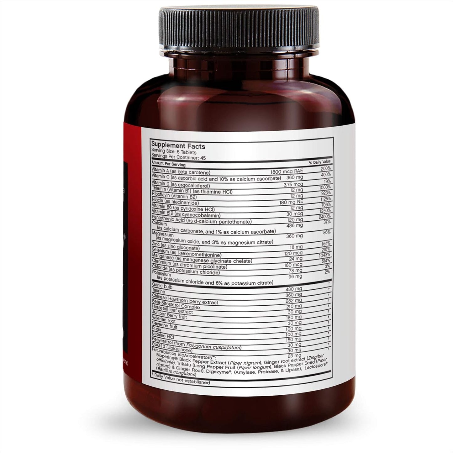 Pressur-Lo Multi-Vitamin, Mineral & Herb Formula with CoQ10, Garlic, Calcium, Magnesium, Niacin, Resveratrol - 270 Tablets, Heavy Metal Tested