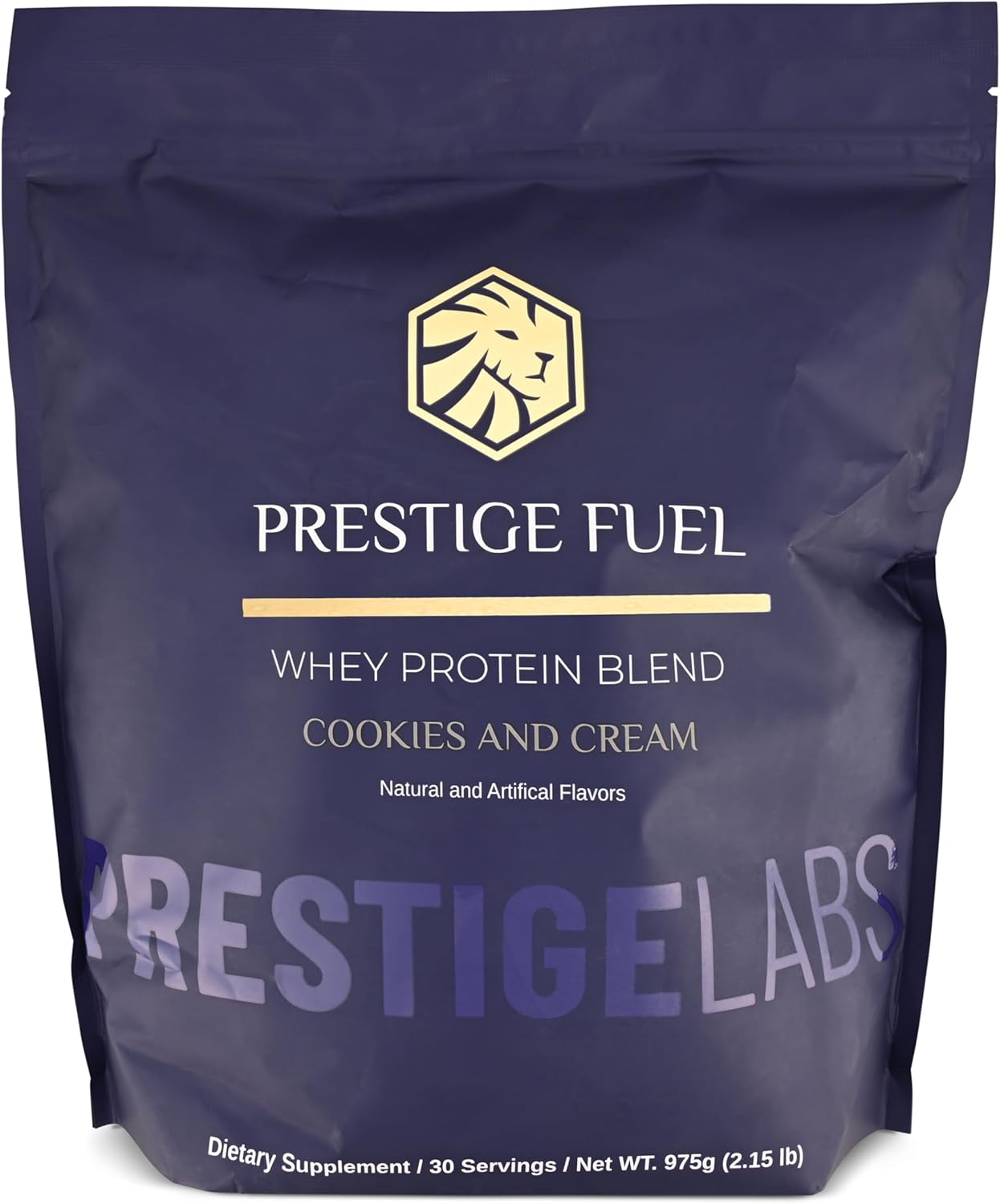 Prestige Labs Fuel Natural Protein Whey & Isolate Blend Cookies & Cream Flavor - 30 Servings