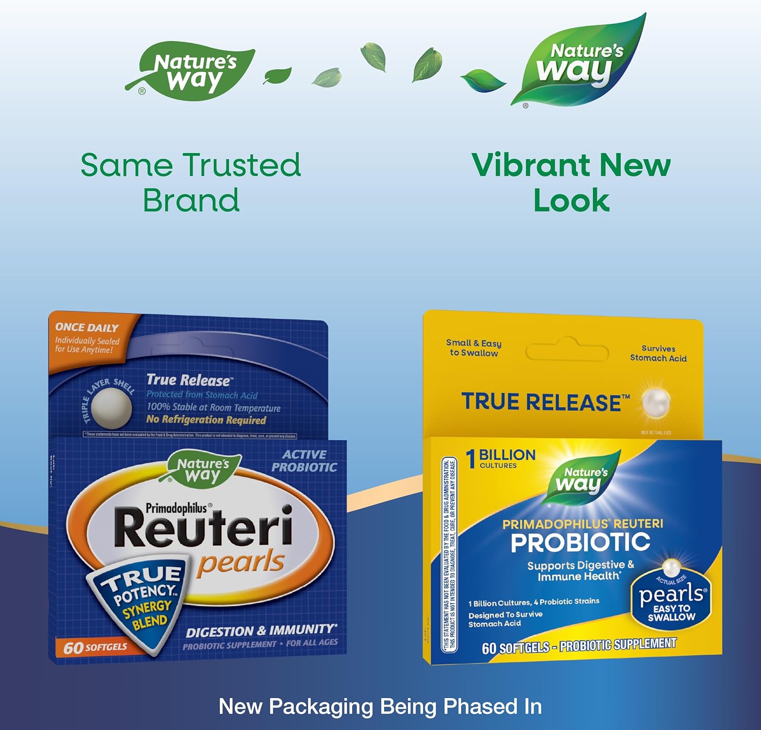 Primadophilus Reuteri Probiotic Pearls for Men and Women - 1 Billion Culture, 4 Strains, Supports Digestive and Immune Health - 60 Softgels