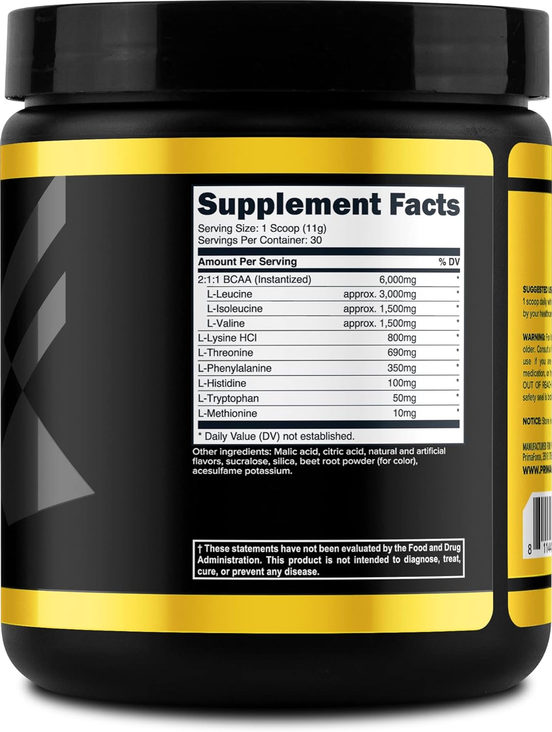 Primaforce EAA Powder (Watermelon Flavor) - 30 Servings for Pre/Intra Workout and Recovery - Non-GMO & Gluten Free - Essential Amino Acids