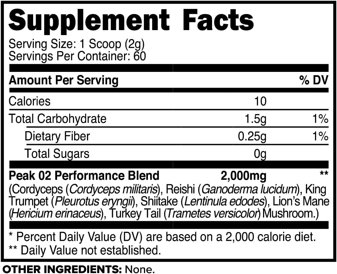 PrimaForce Peak O2 Supplement - 120g Proprietary Blend, Non-GMO, Vegan, Gluten-Free Workout Boost
