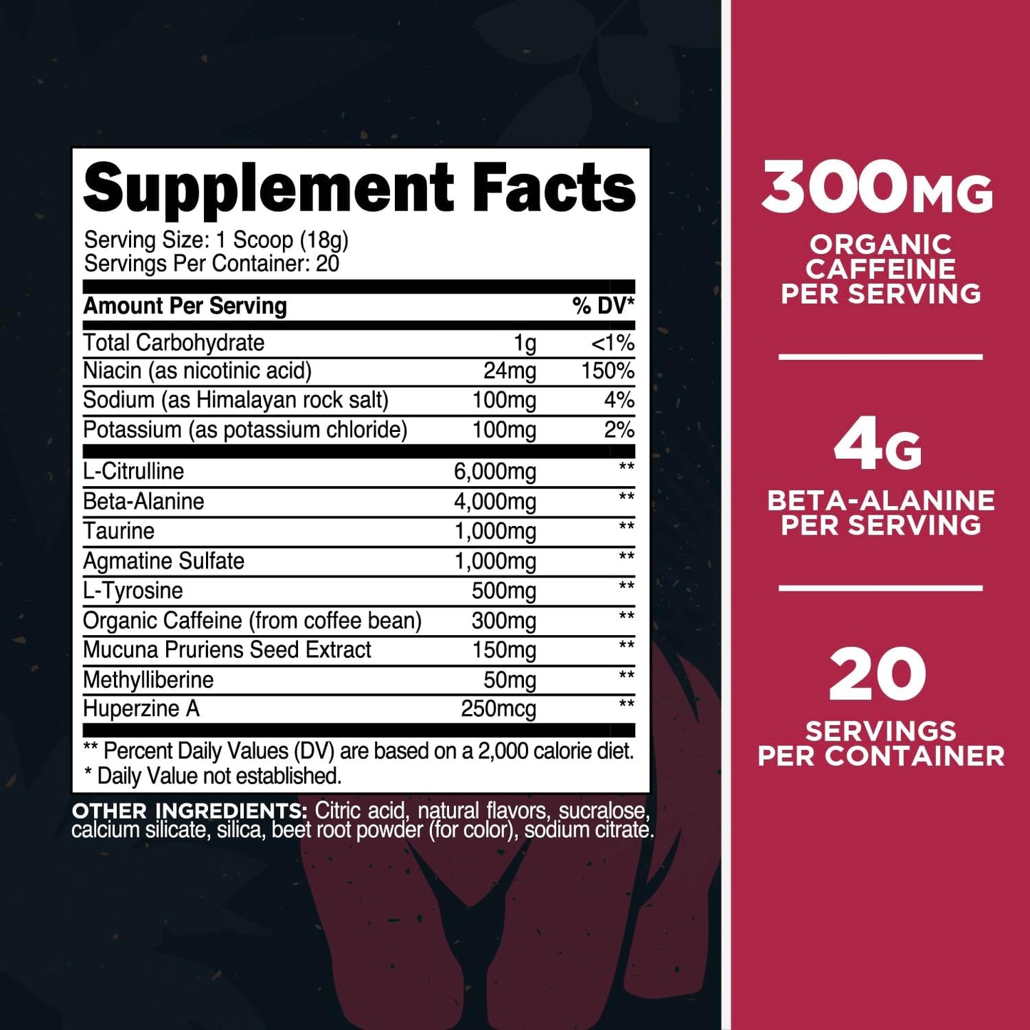 Primal Purge Xtreme Pre-Workout - Raspberry Lemonade Flavor (20 Servings), Gluten-Free and Non-GMO