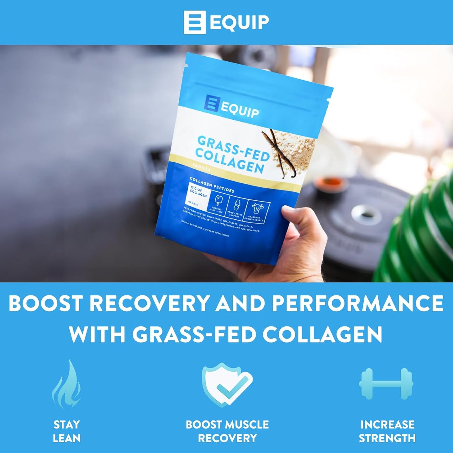 Prime Beef Collagen Powder for Healthy Joints, Skin & Nails | Grass Fed Hydrolyzed Bovine Collagen with Amino Acids | Non-GMO, Paleo Friendly | 30 Servings, Vanilla
