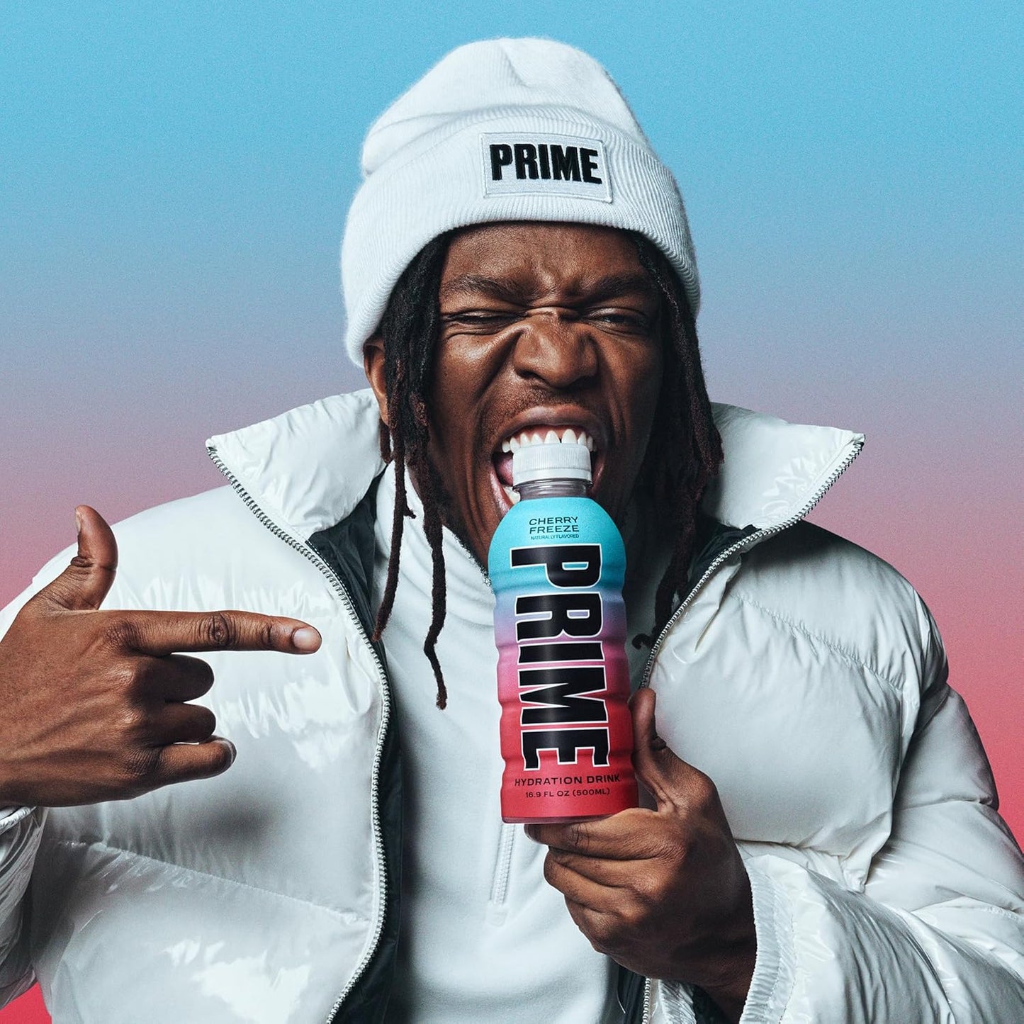 PRIME Hydration CHERRY FREEZE Sports Drink | Electrolyte Enhanced with BCAAs, B Vitamins, Antioxidants | Low Sugar | 16.9oz 12-Pack