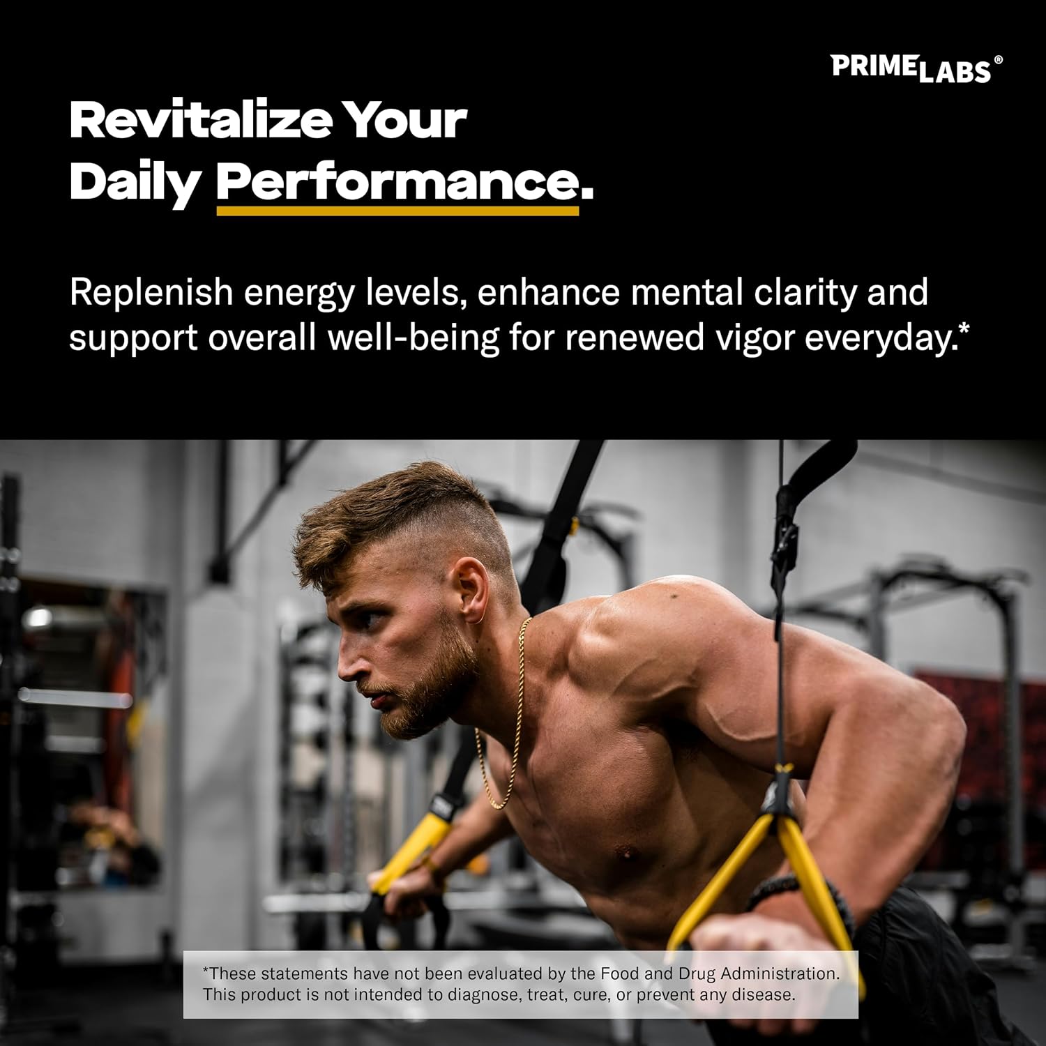 Prime Labs Tongkat Ali for Men with Organic Black Maca Root and Tribulus Terrestris - Boost Performance, Vitality, Energy - 60 Capsules