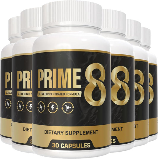 Prime8 Official Formula 6 Pack - 100% Authentic Original for 180 Days