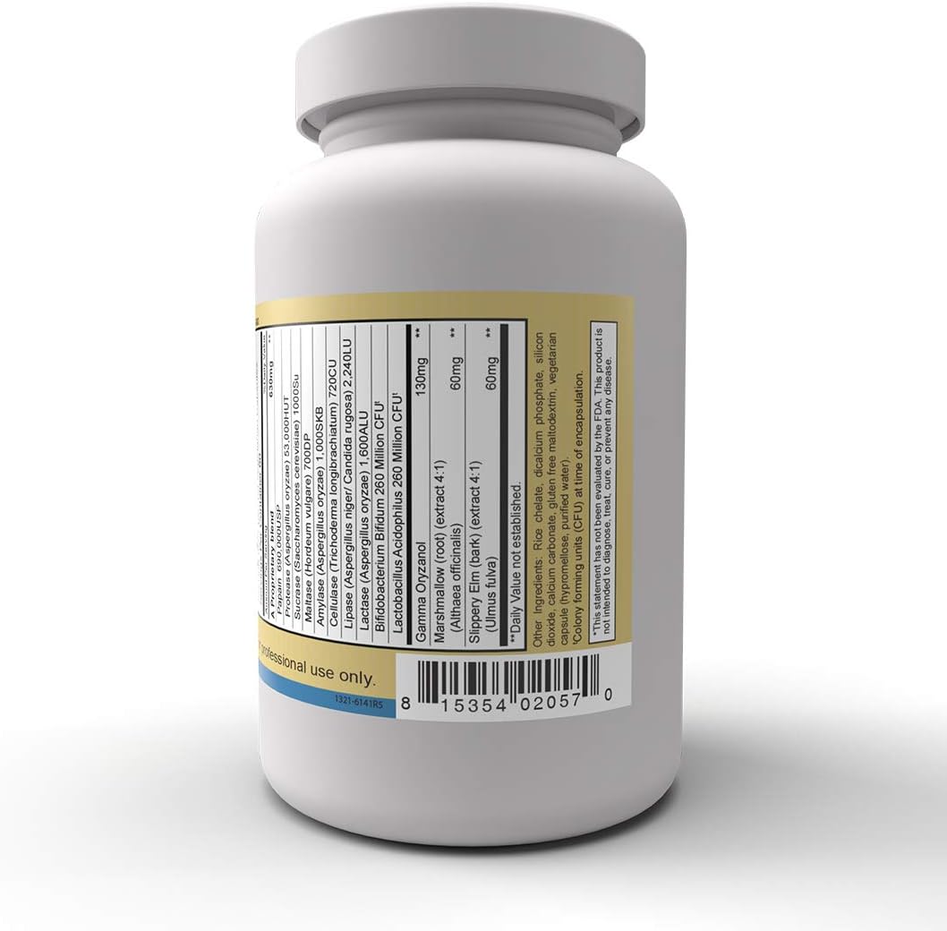 Priority One Vitamins Gastri Gest 120 Capsules - Plant Enzymes for Healthy Digestion & Intestinal Activity