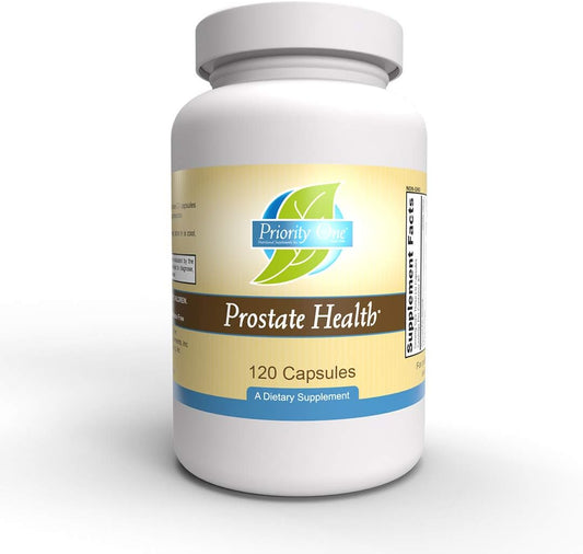 Priority One Vitamins Prostate Health Capsules - Supports Healthy Prostate & Normal Male Hormone Levels with Prostate Whole Gland*