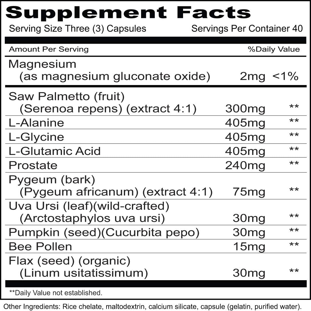 Priority One Vitamins Prostate Health Capsules - Supports Healthy Prostate & Normal Male Hormone Levels with Prostate Whole Gland*