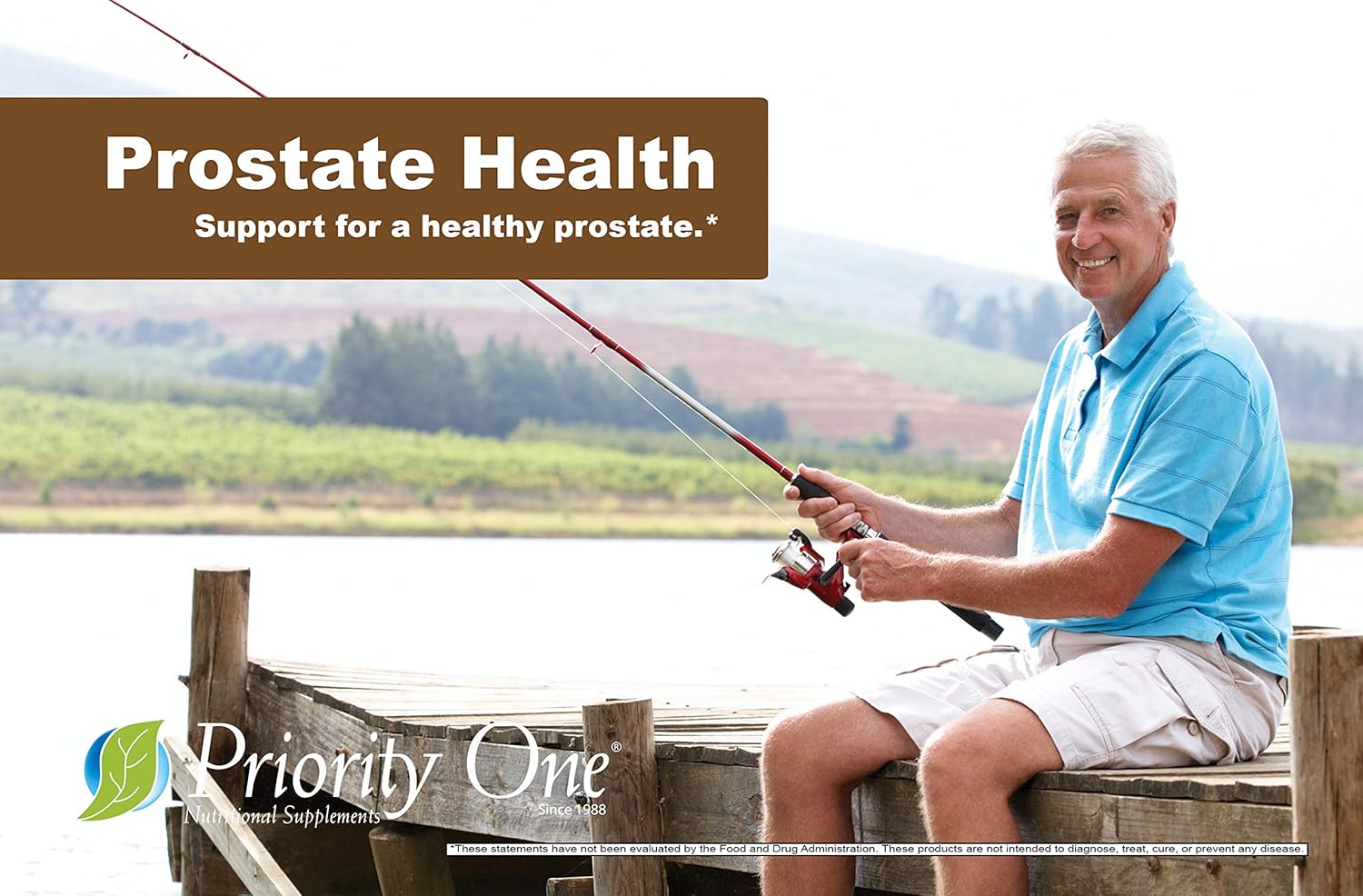 Priority One Vitamins Prostate Health Capsules - Supports Healthy Prostate & Normal Male Hormone Levels with Prostate Whole Gland*