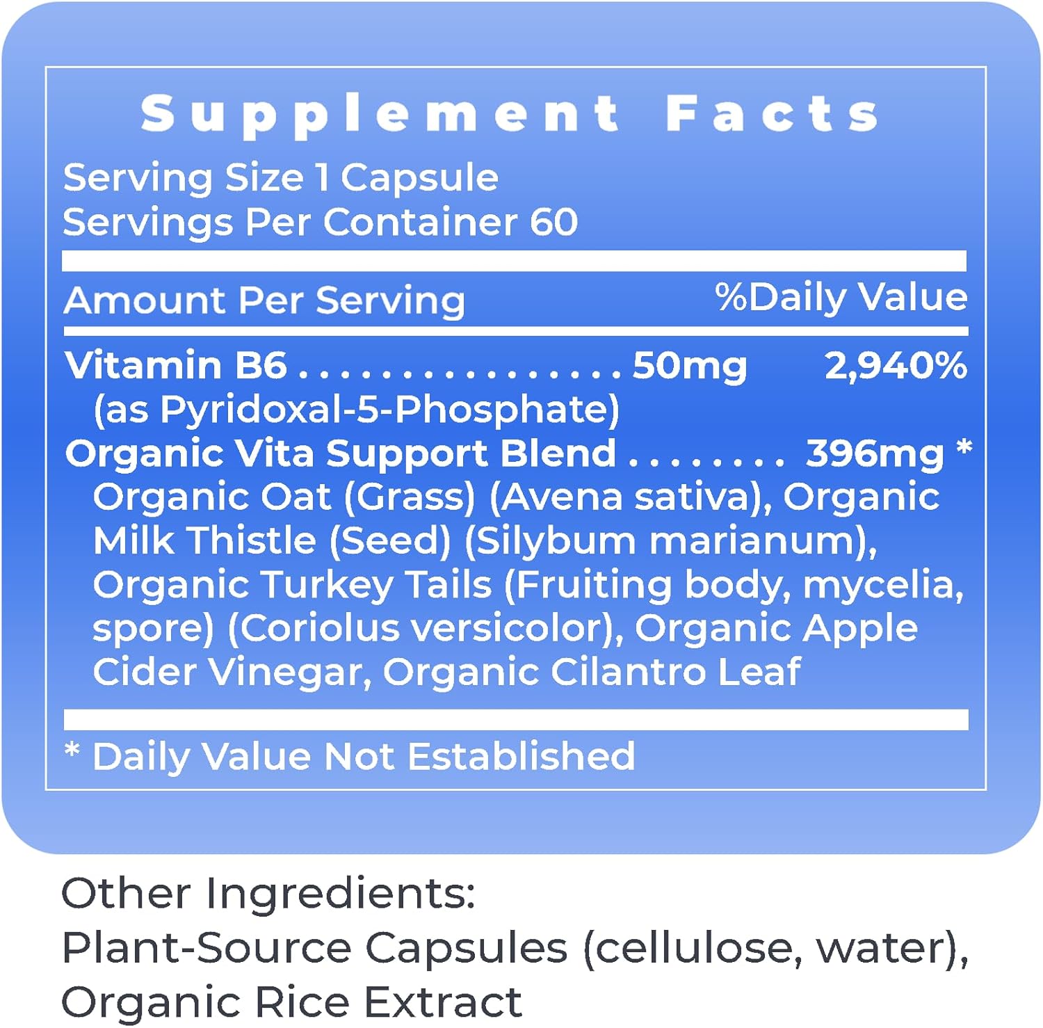 PRL Premier B6 Ultra - P5P Vitamin B6 Supplement, 50mg Per Capsule, Active Form for Energy & Brain - 60 Capsules