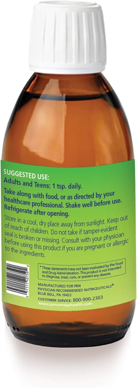 PRN Omega-V: Vegan Omega-3 Supplement with 1000mg EPA and DHA - Premium Algae Omega 3 for Heart, Brain, Joint & Eye Health - 1 Month Supply
