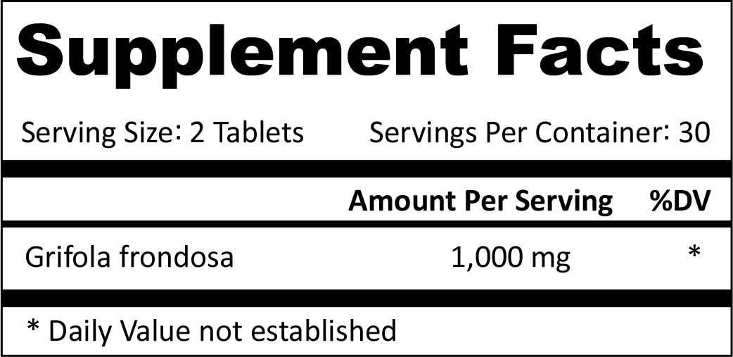 PRO-Liver & Pancreas Mushroom Supplement | Herbal Detox Support with Grifola frondosa Extract | Vegan, NON-GMO, USA Made (60 Tablets)