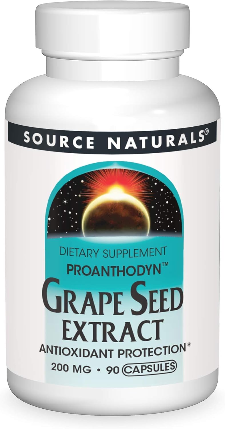Proanthodyn Grape Seed Extract Capsules 200mg - Antioxidant Support for Healthy Aging Brain - 90 Count