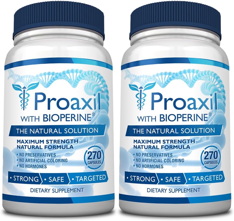 Proaxil Prostate Health Support - 540 Capsules - Zinc, Saw Palmetto, Bioperine, Beta Sitosterol - Vegan, USA Made - 6 Month Supply
